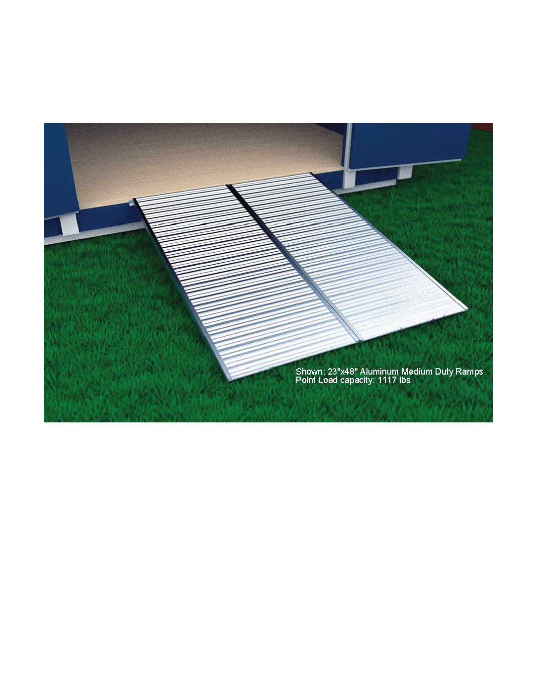 1 (Panel) 23"x48" Medium Duty Aluminum Ramp - Image 7