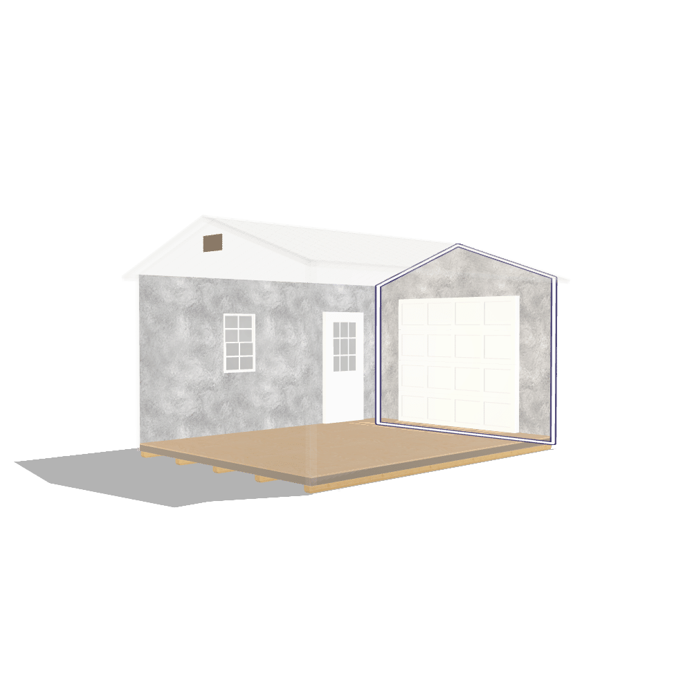 12X16 Garage S/N 2965 Location Mankato, MN - Image 2